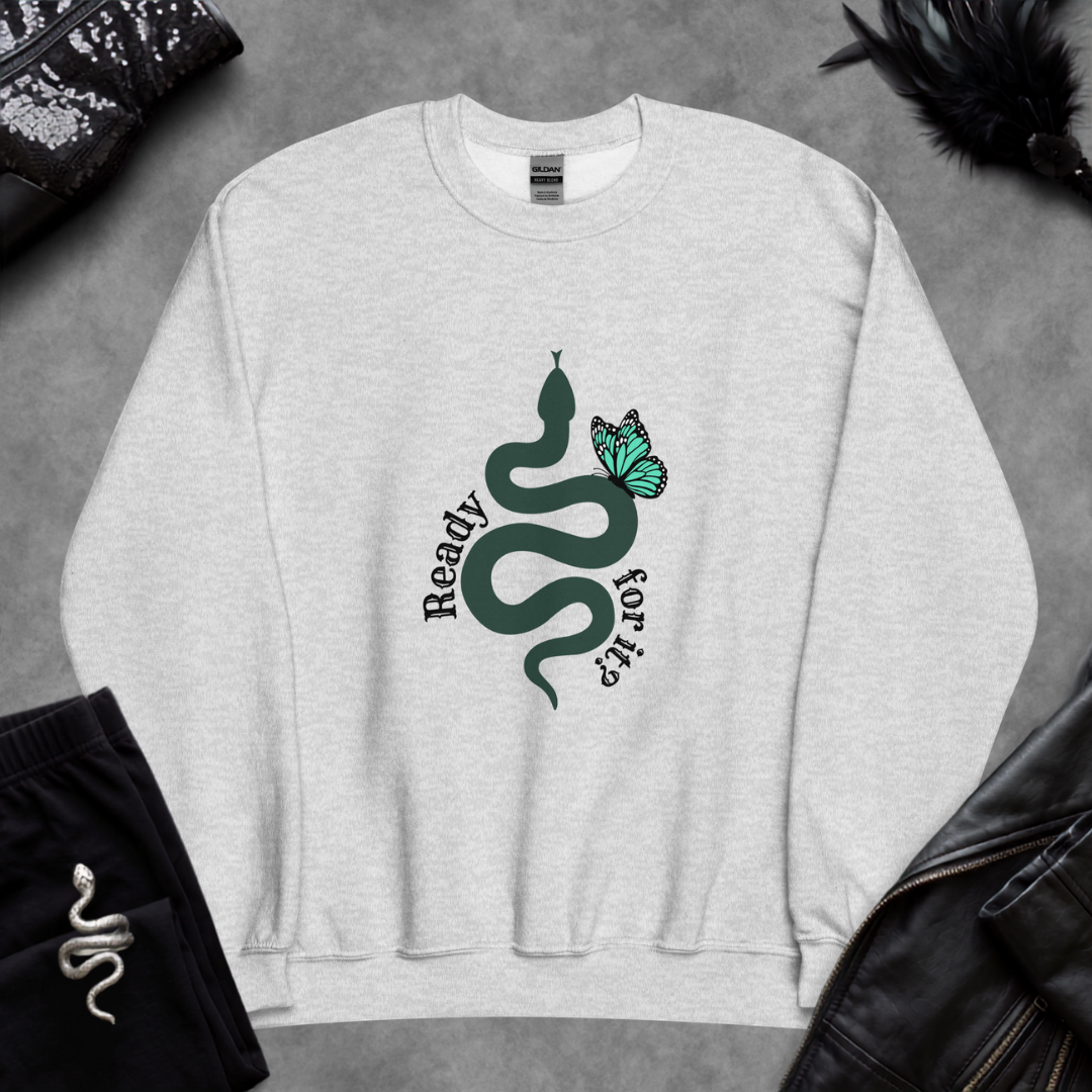 Ready for It? Snake & Butterfly Unisex Sweatshirt