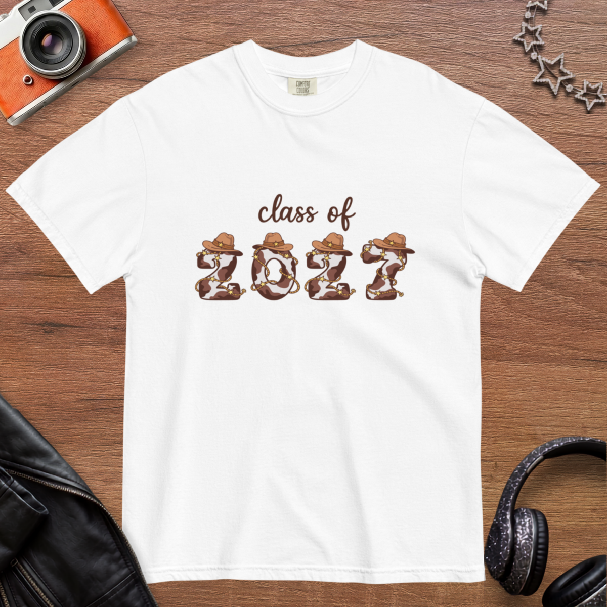 Class of 2027 - Cowprint Unisex Comfort Colors Heavyweight T-shirt