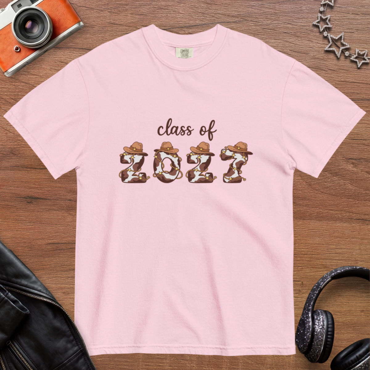 Class of 2027 - Cowprint Unisex Comfort Colors Heavyweight T-shirt