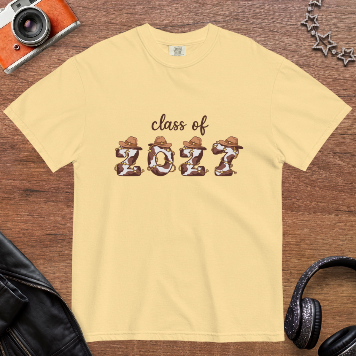 Class of 2027 - Cowprint Unisex Comfort Colors Heavyweight T-shirt