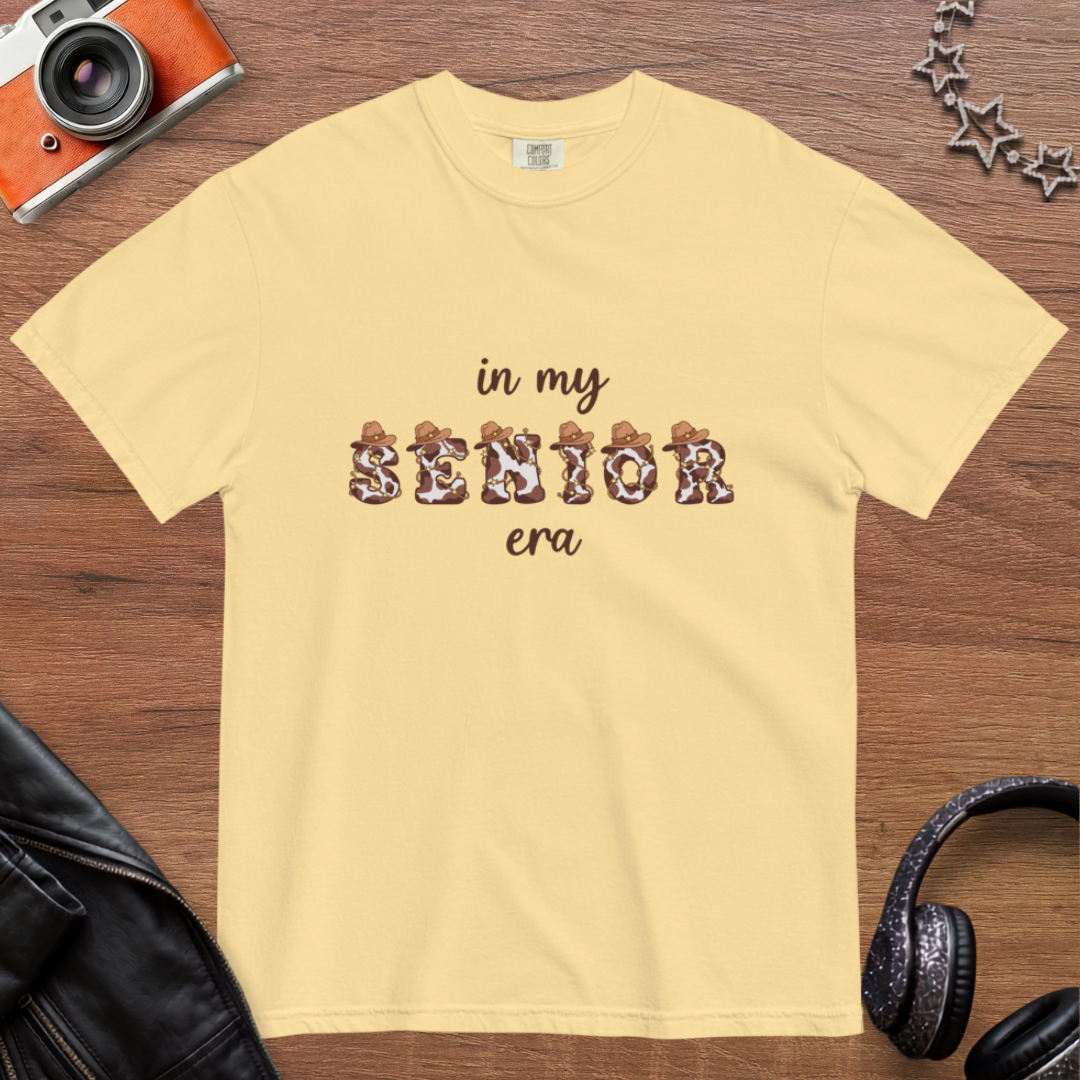 In My Senior Era - Unisex Comfort Colors heavyweight T-shirt