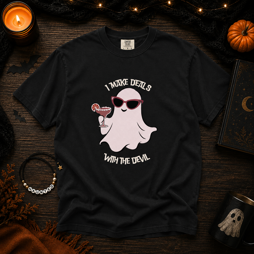 I Make Deals With The Devil - Comfort Colors Unisex heavyweight T-shirt