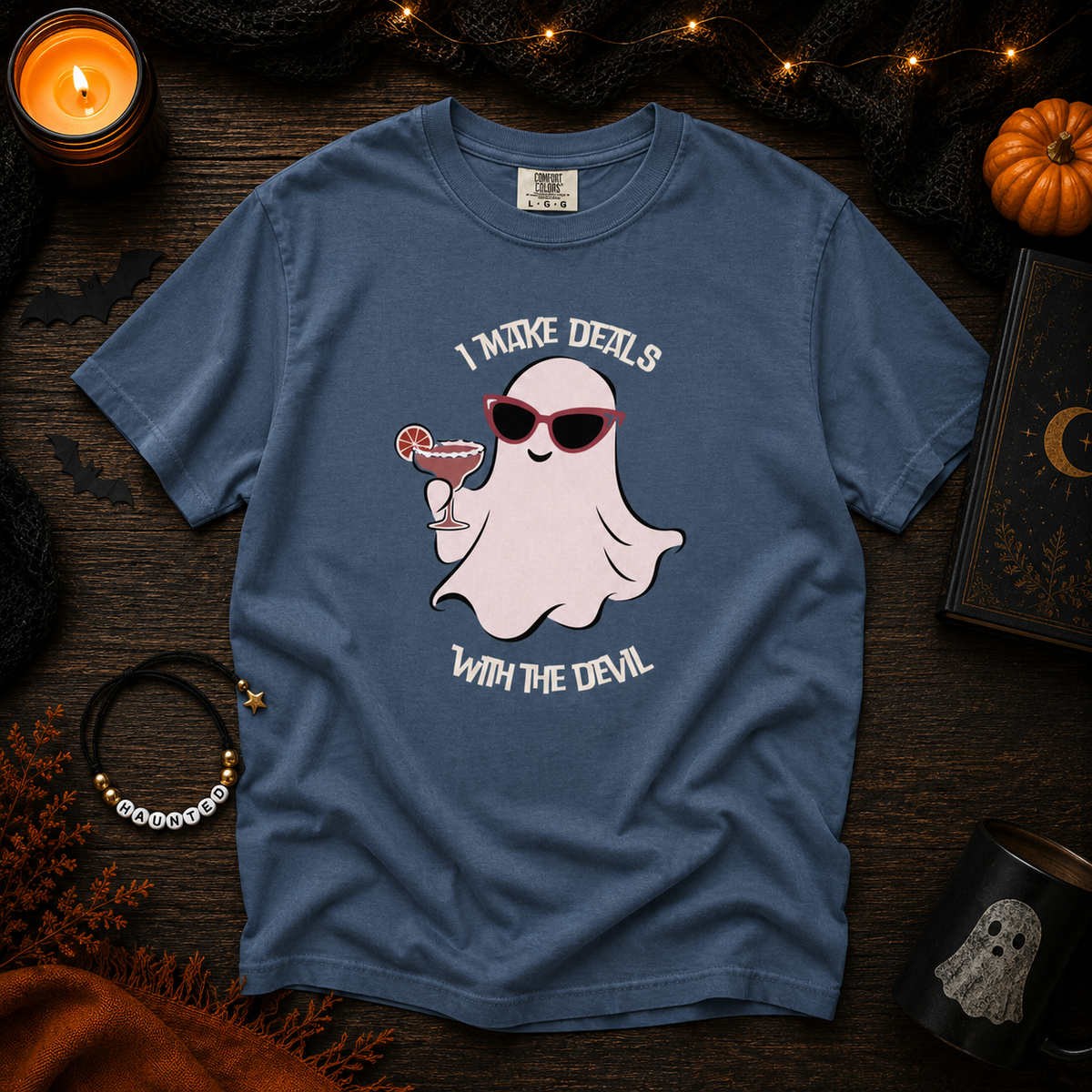 I Make Deals With The Devil - Comfort Colors Unisex heavyweight T-shirt