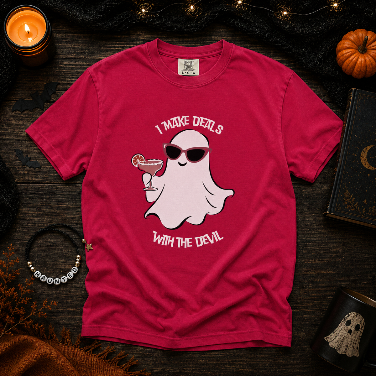 I Make Deals With The Devil - Comfort Colors Unisex heavyweight T-shirt
