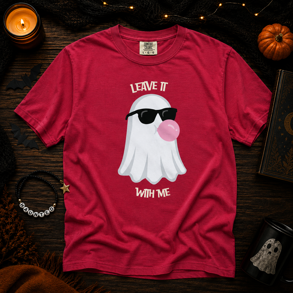 Leave with with me  - Ghost Comfort Colors Unisex heavyweight T-shirt