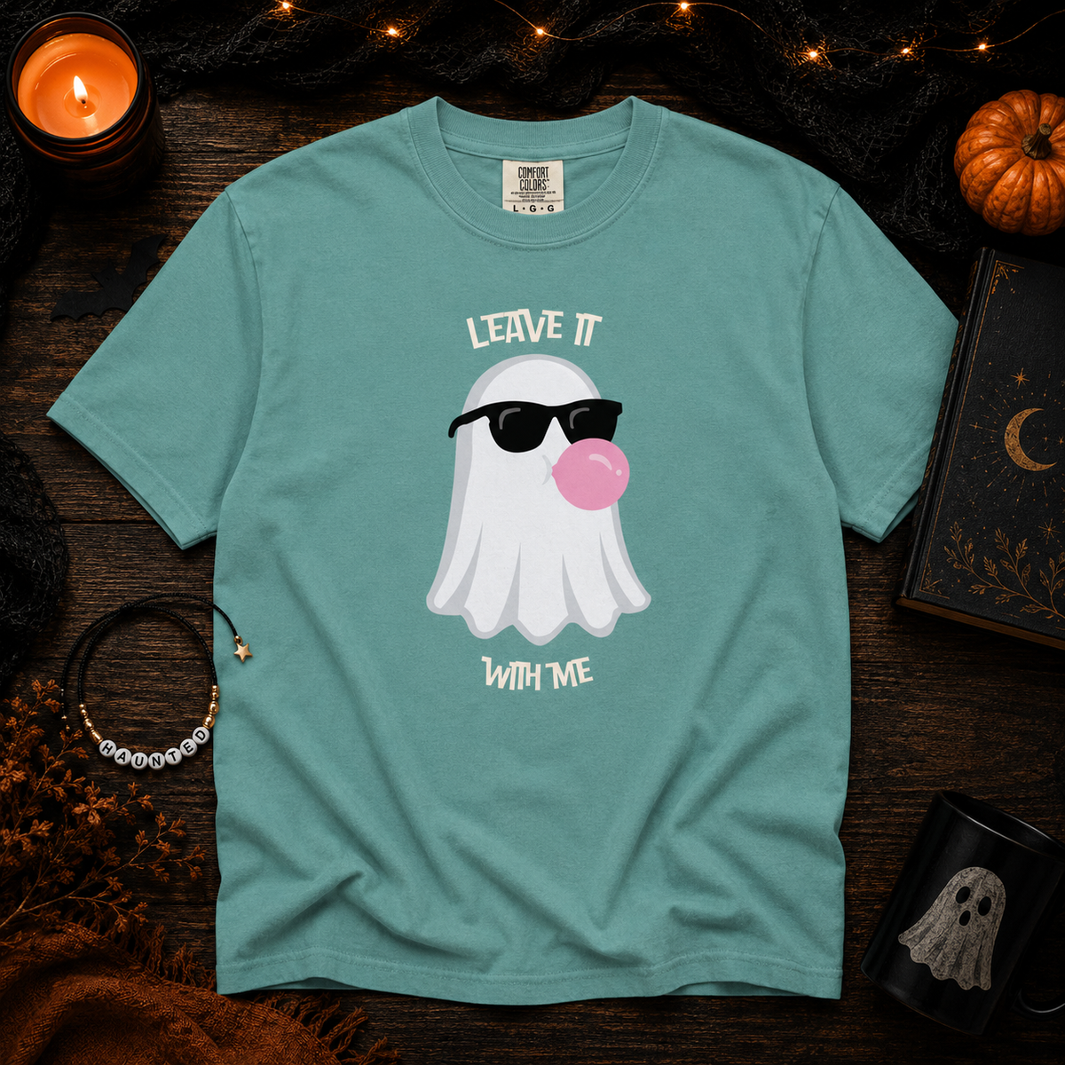 Leave with with me  - Ghost Comfort Colors Unisex heavyweight T-shirt