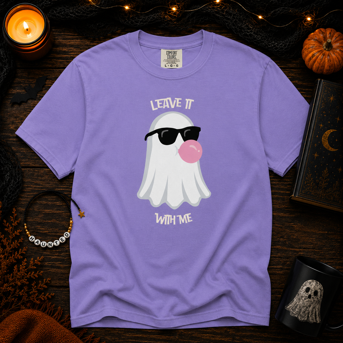 Leave with with me  - Ghost Comfort Colors Unisex heavyweight T-shirt