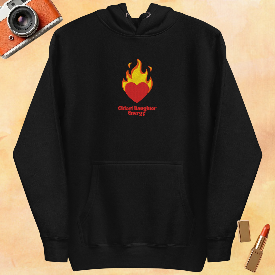 Eldest Daughter Energy Embroidered Hoodie