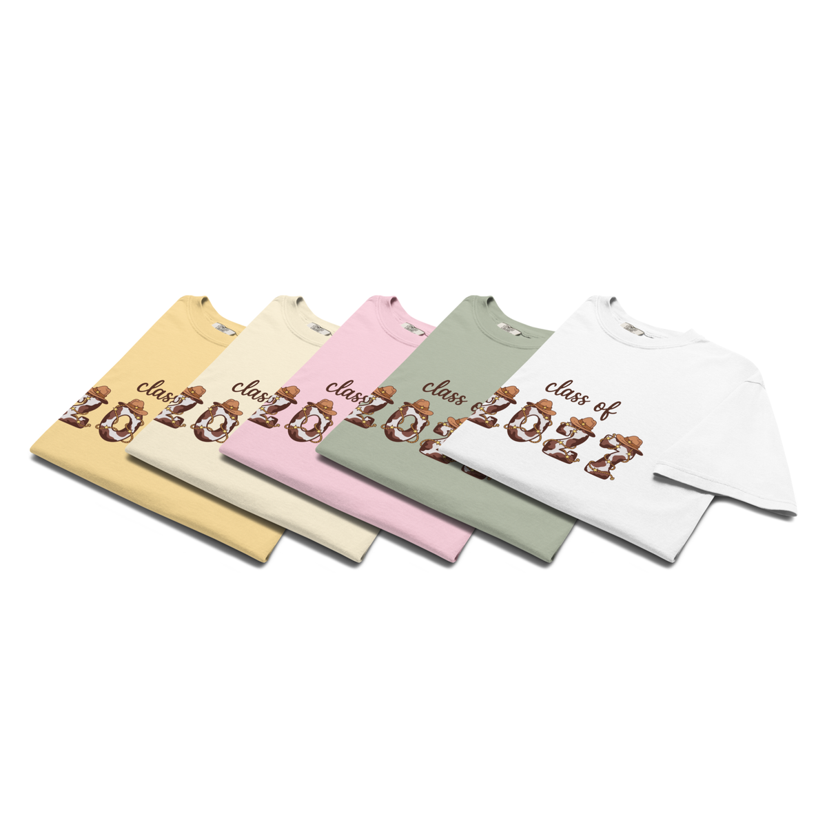 Class of 2027 - Cowprint Unisex Comfort Colors Heavyweight T-shirt
