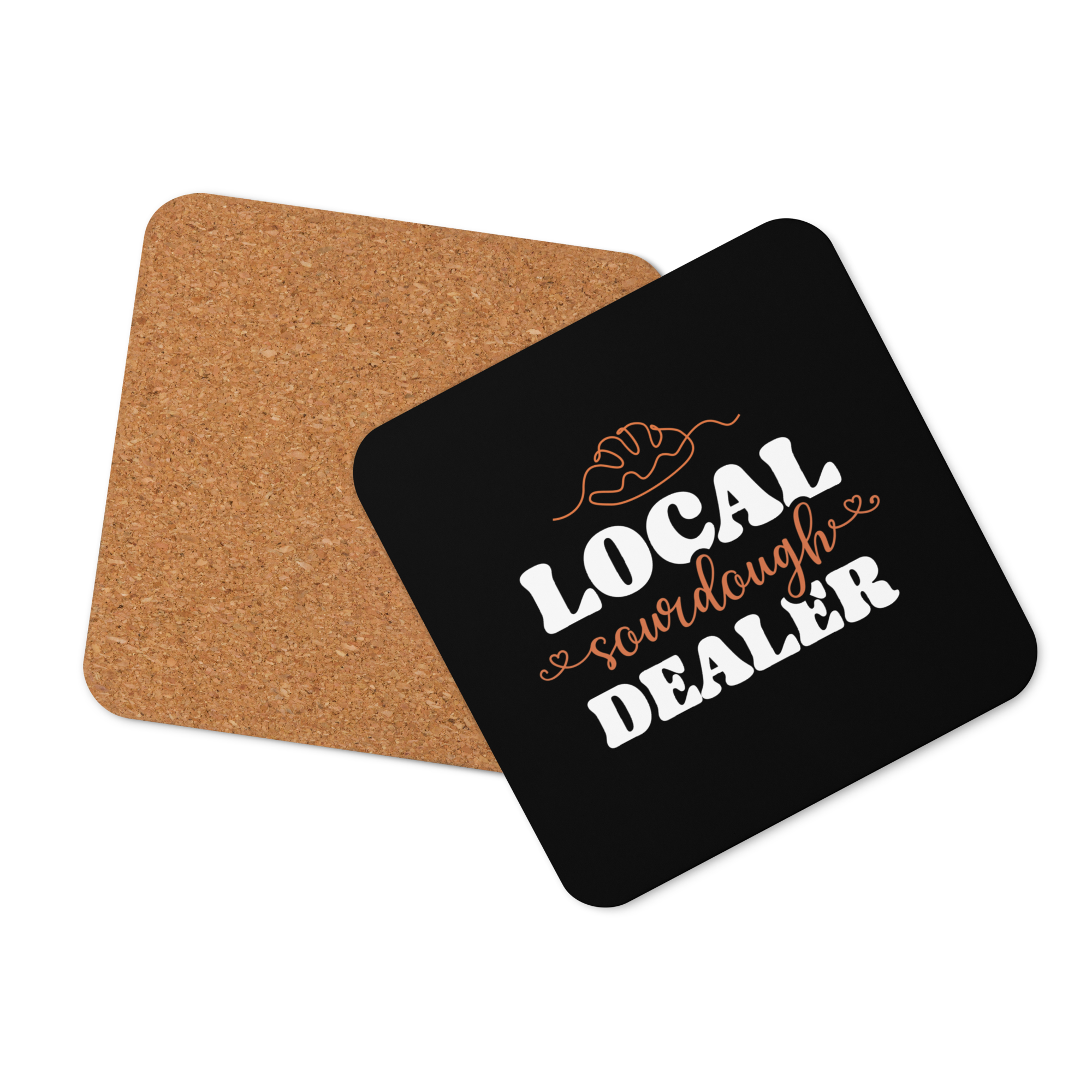 Local Sourdough Dealer Cork-back Coaster