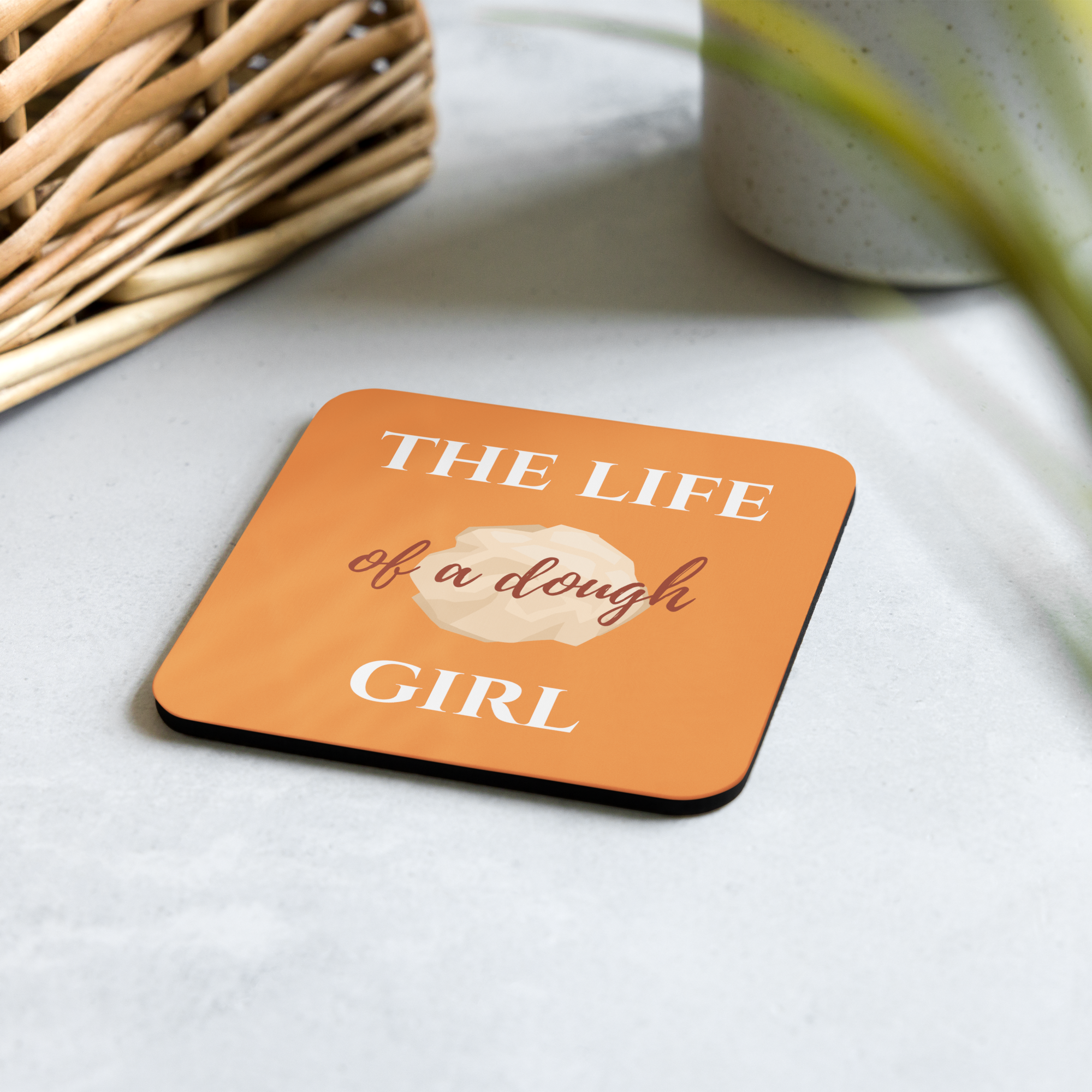 The Life of a Dough Girl Cork-back coaster