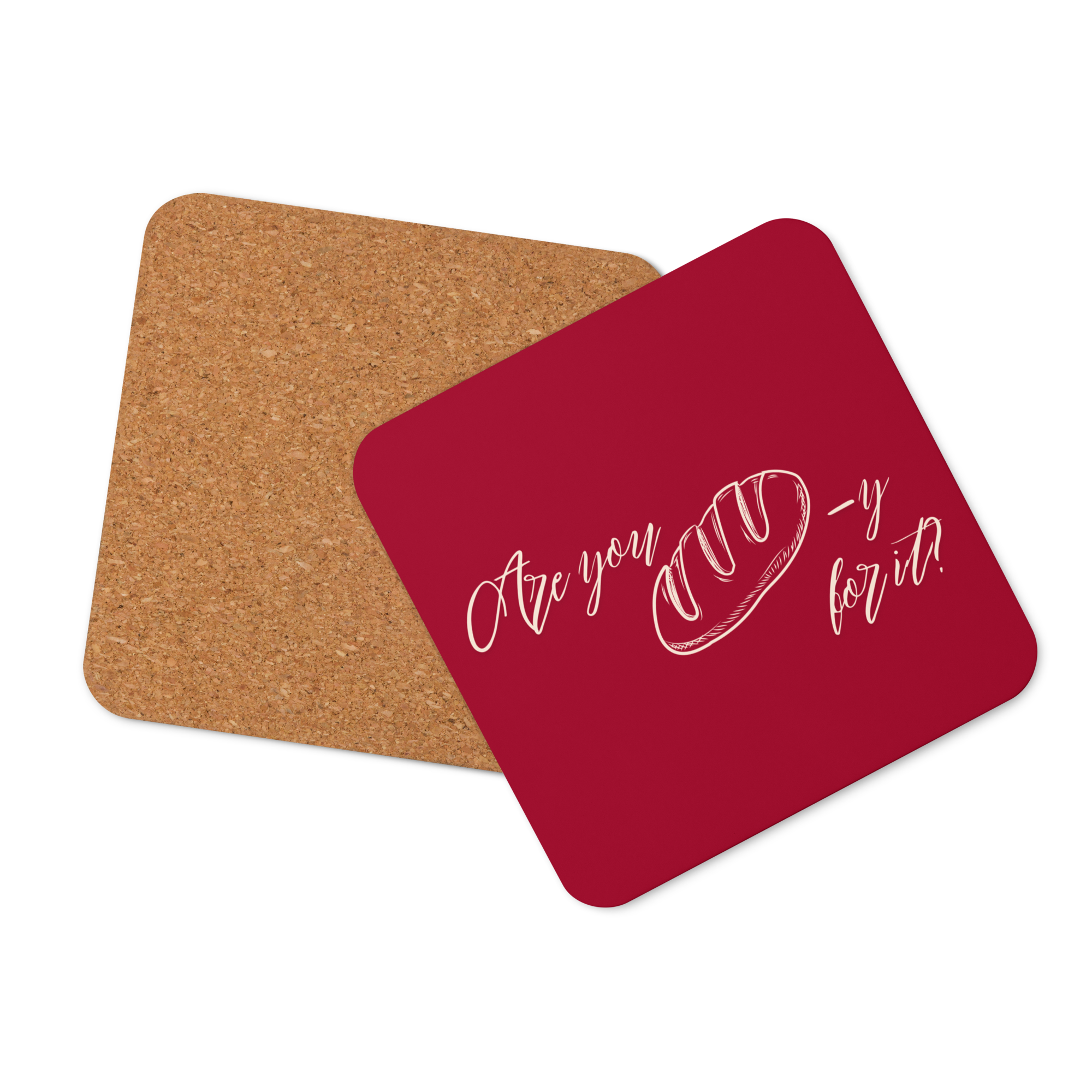 Are you Bready For It? Cork-back coaster