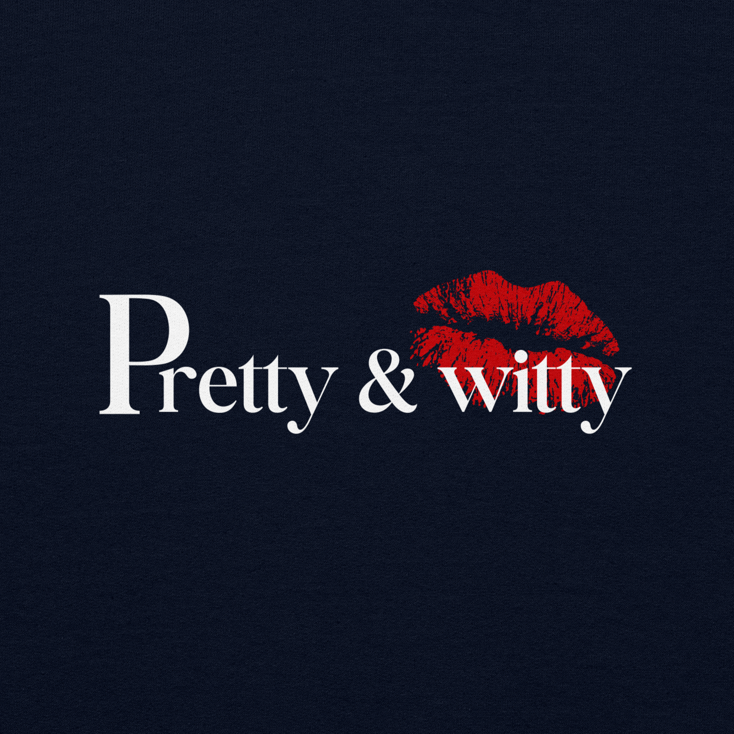 Pretty & Witty Navy Unisex Sweatshirt