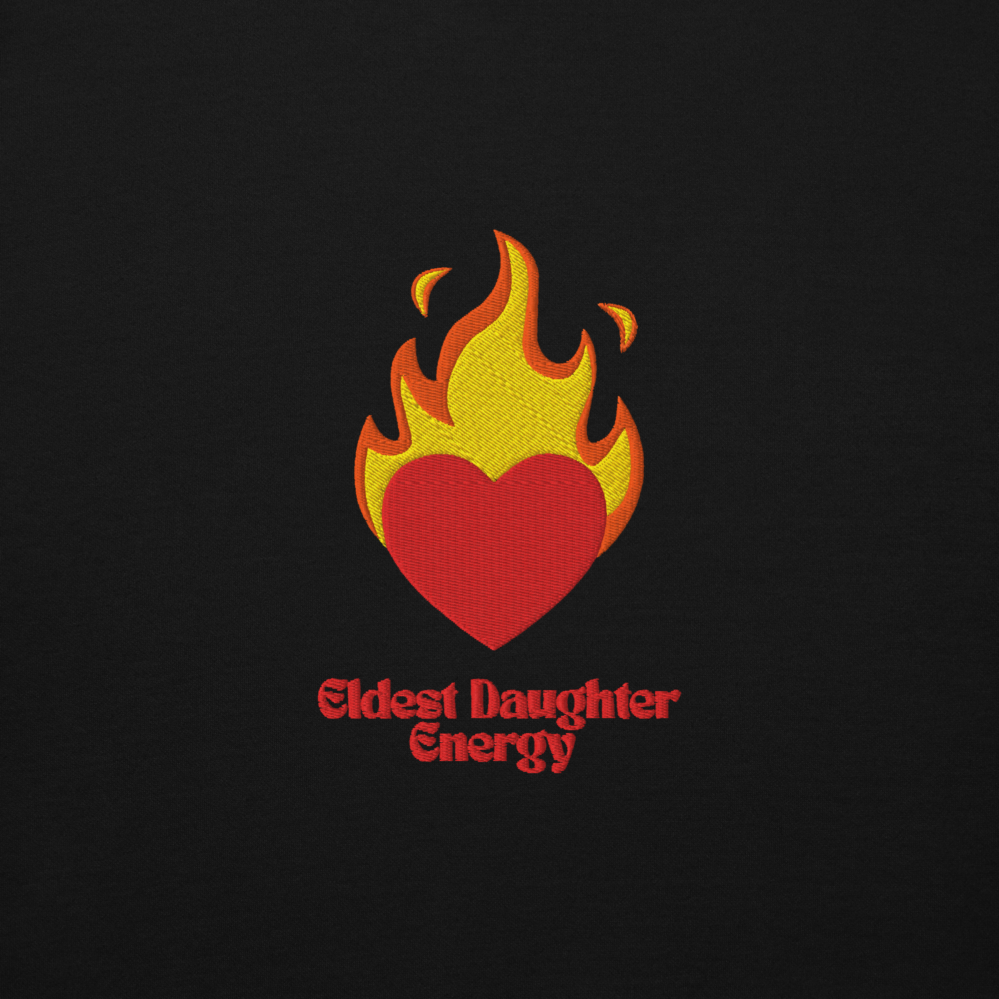 Eldest Daughter Energy Embroidered Hoodie